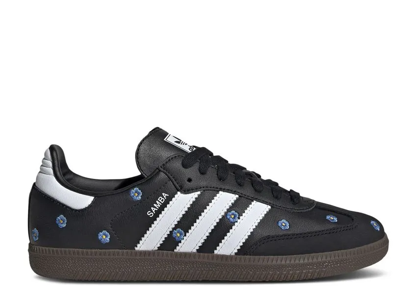 Adidas Samba Light Blue Floral Core Black Flex Hike
