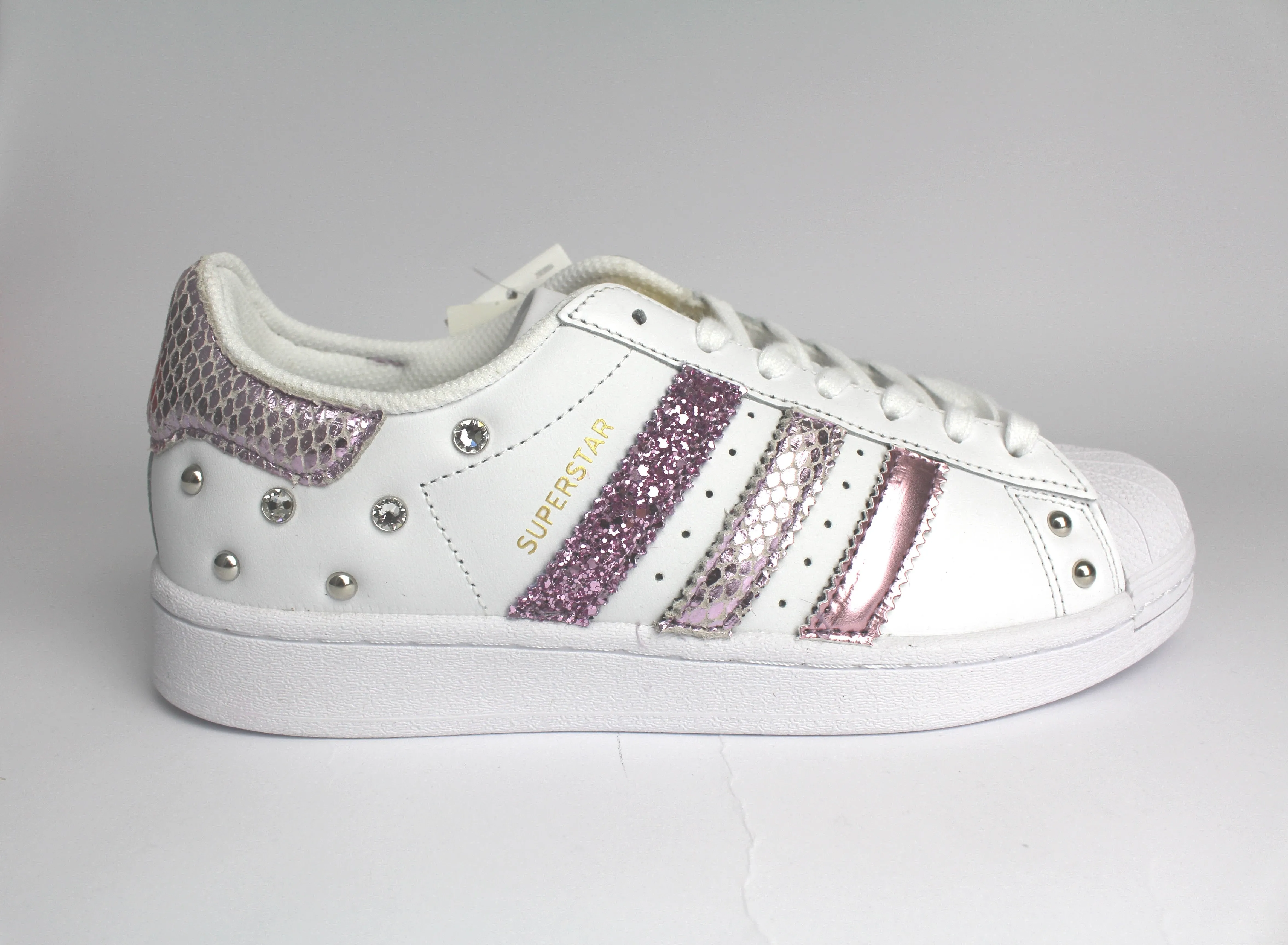 Adidas Superstar Pitone Laminato Glicine Glitter & Strass Everyday Routine
