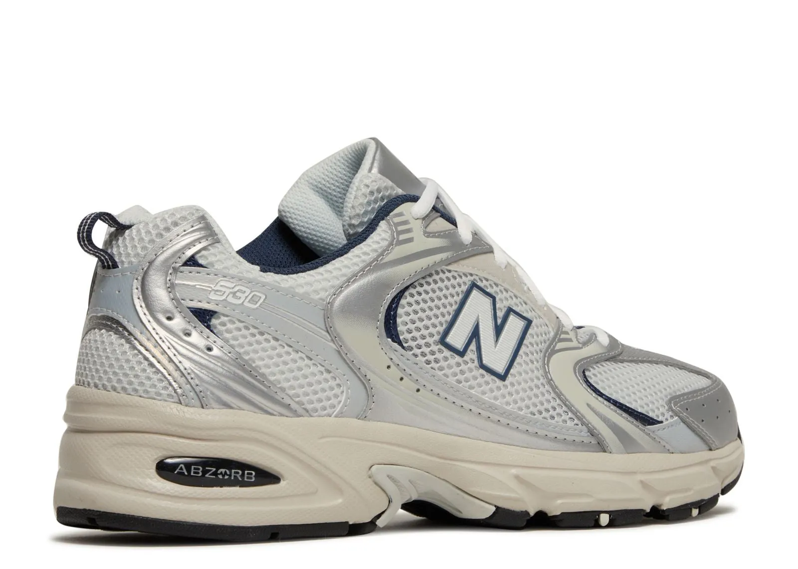 New Balance 530 Steel Grey Flat Heel