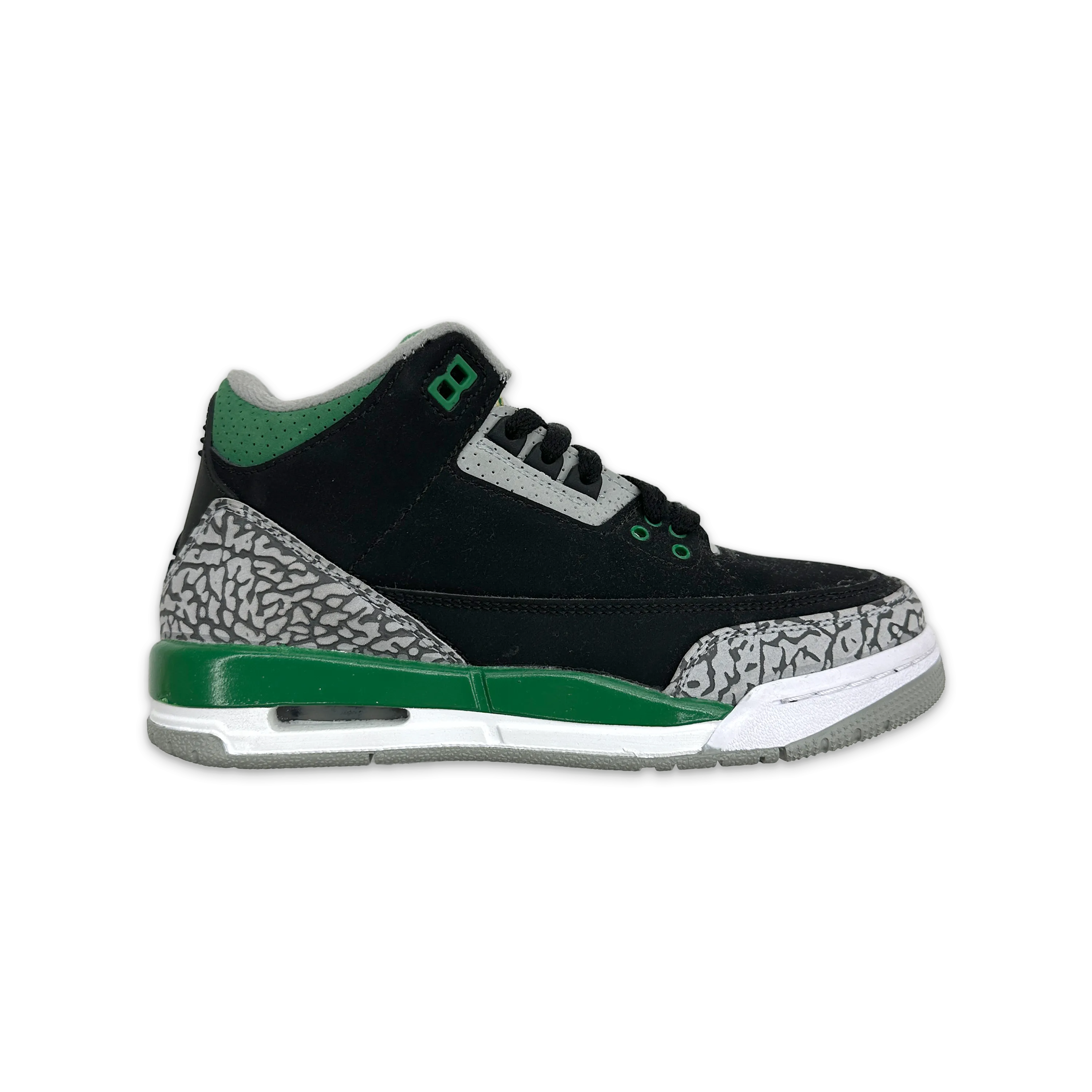 Air Jordan 3 Retro ??Pine Green?? (GS) Hybrid Look
