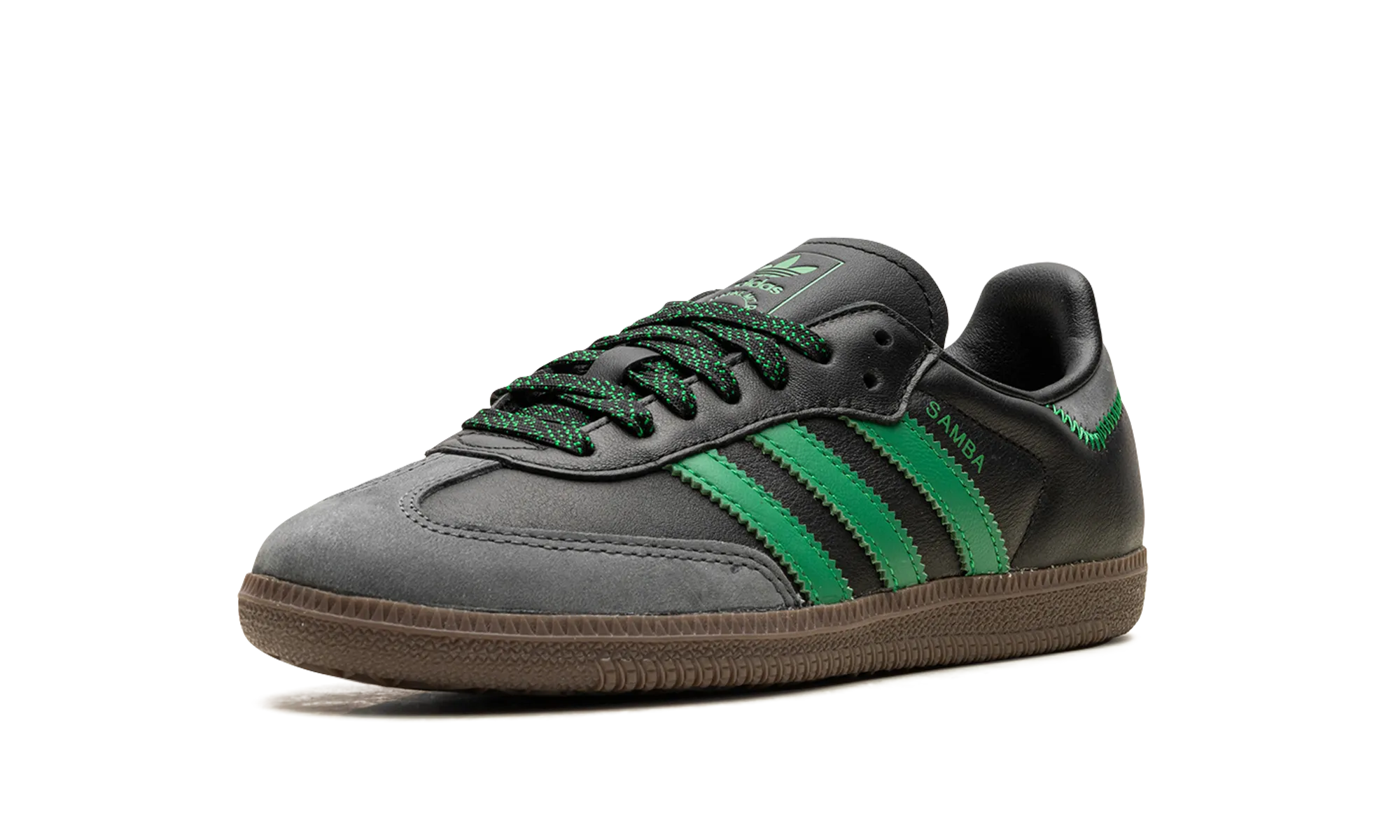 Samba Og WMNS "Black Green" Trendy Fit Classic Silhouette