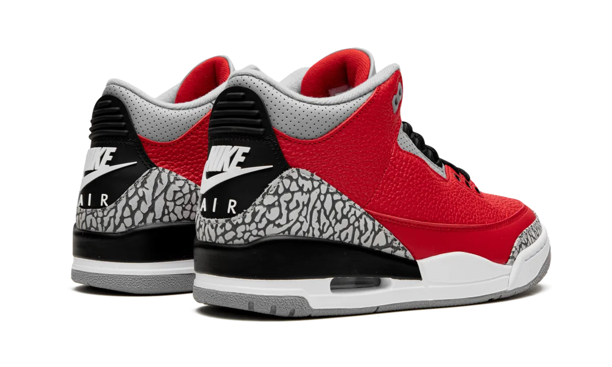 Relax Fit Air Jordan 3 Retro "Red Cement/Unite"