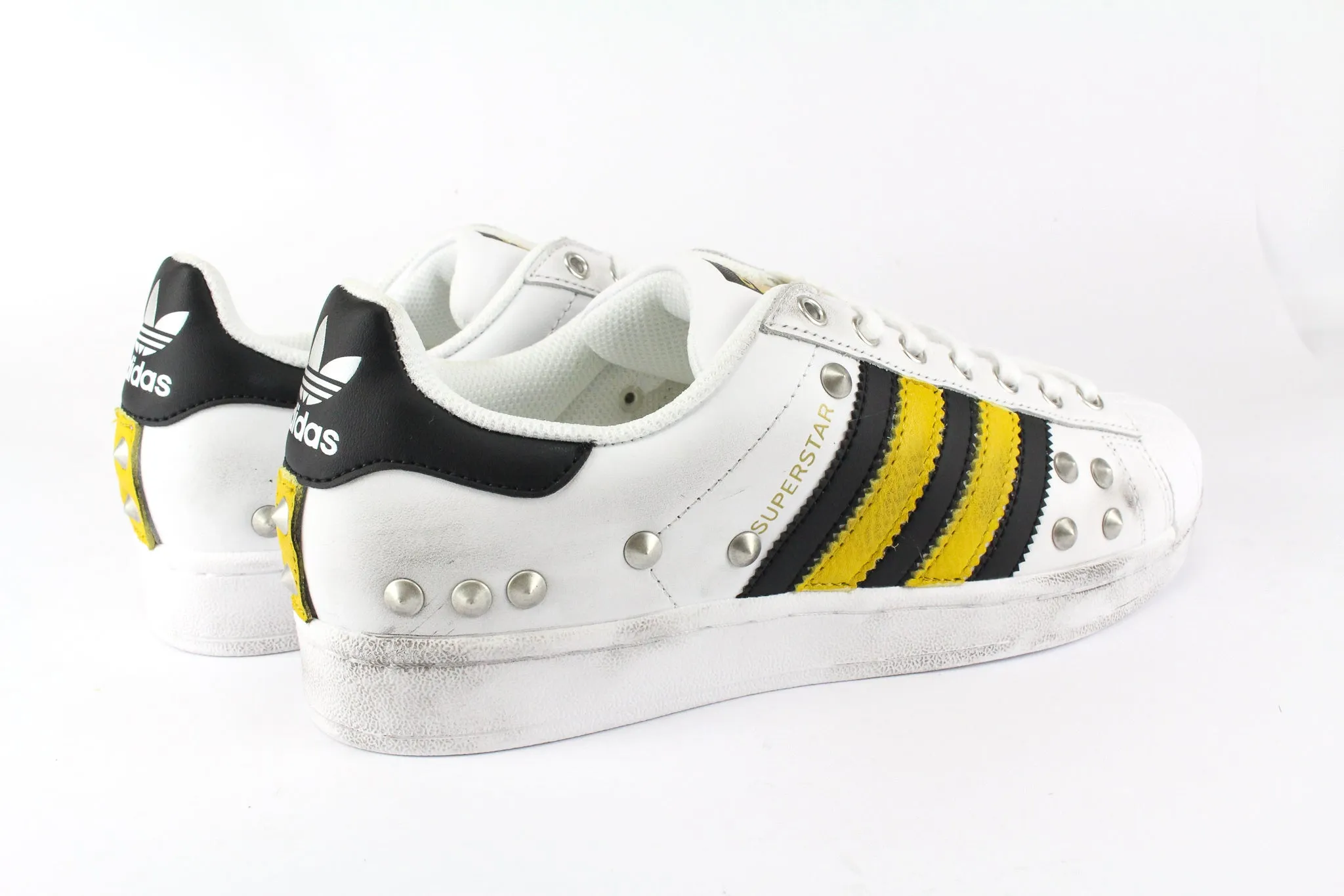 Open Mesh Adidas Superstar Senape & Borchie