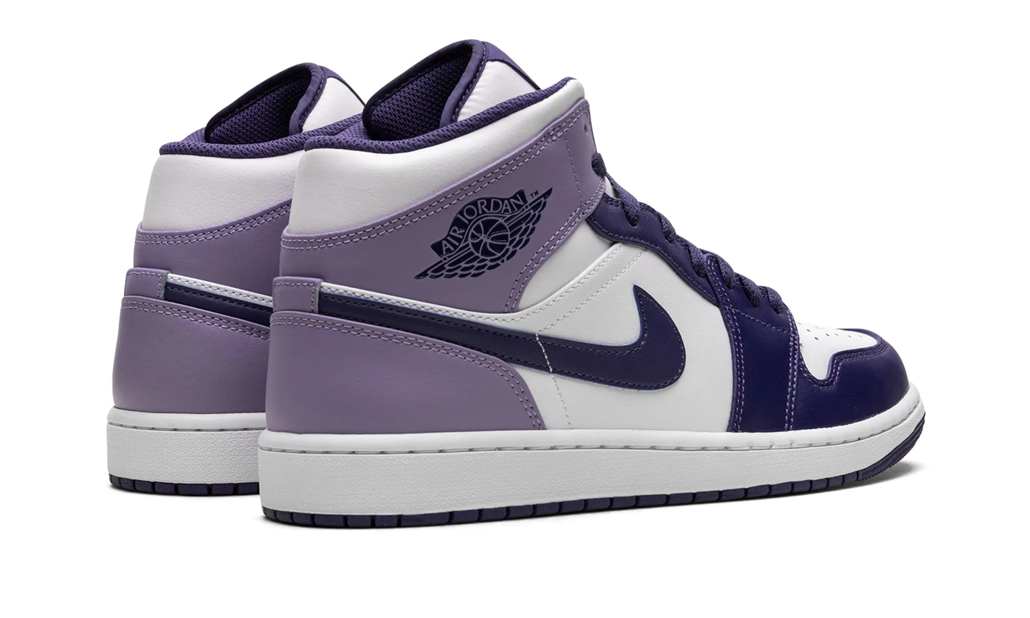 Air Jordan 1 Mid Sky J Purple Beach Jog Smooth Move