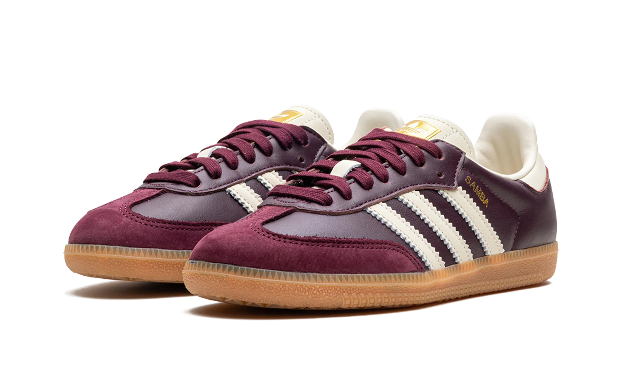 SAMBA OG WMNS "Maroon / Cream White" Foot Shape