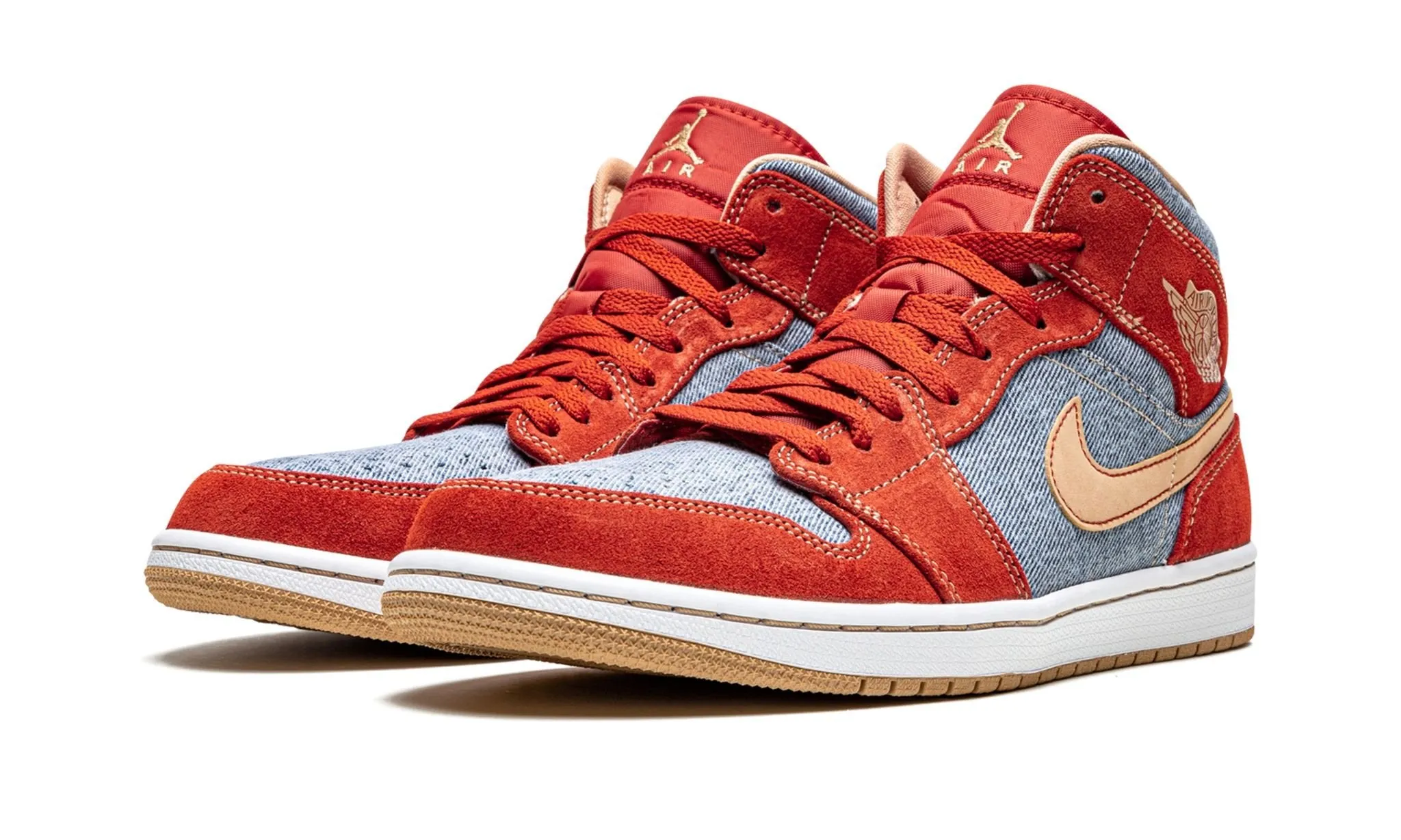 All-Purpose Comfort Air Jordan 1 Mid Denim Red