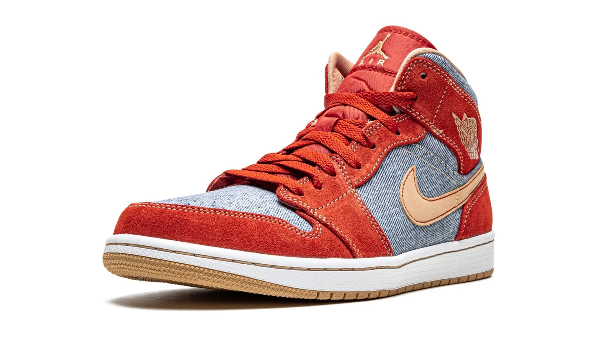 Anti Slip Air Jordan 1 Mid Denim Red