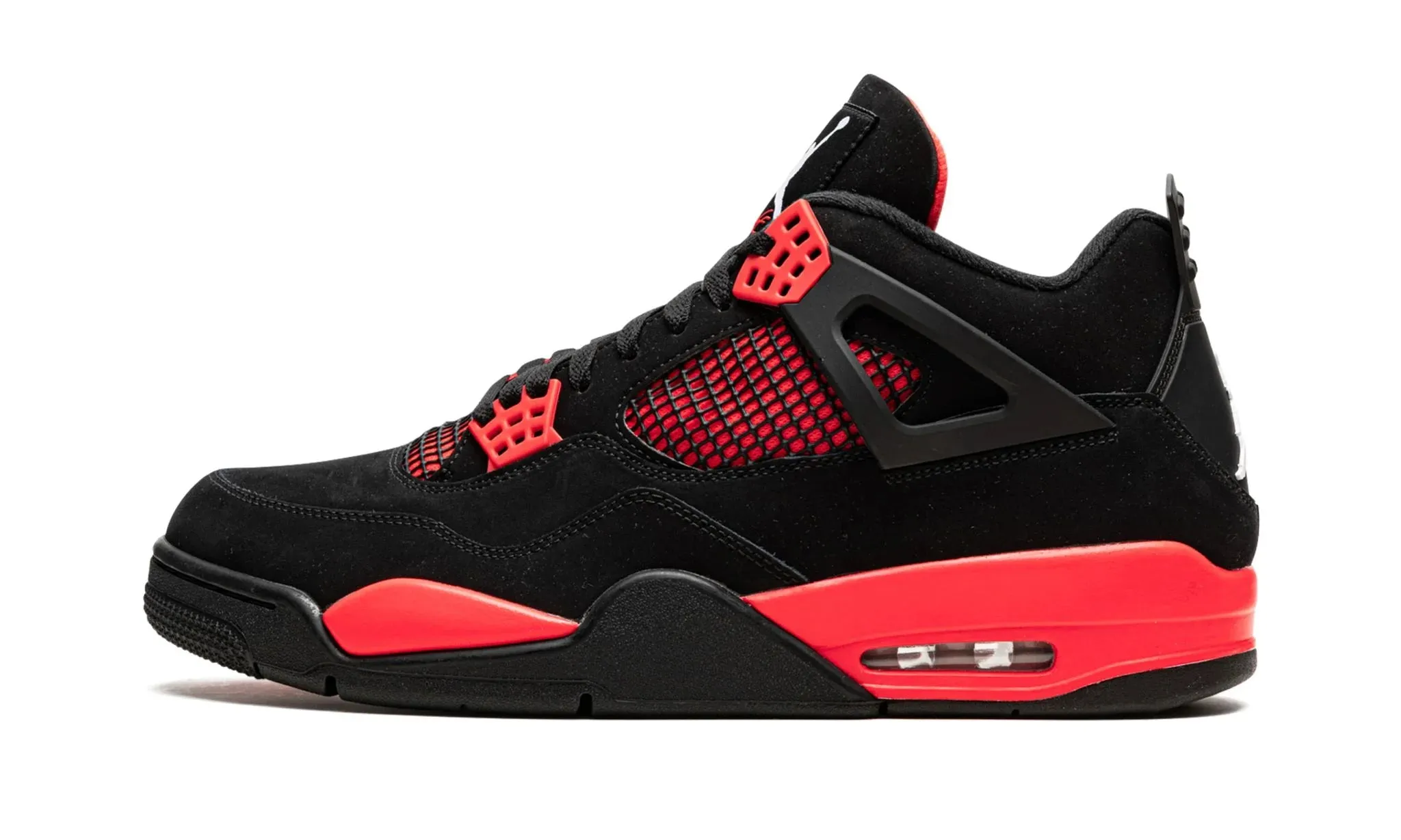 Jordan 4 Retro "Red Thunder" Lined Inside Round Toe Design