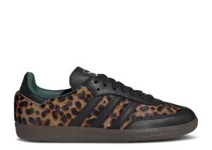 Adidas Samba OG Black Green Leopard Flexible Wear