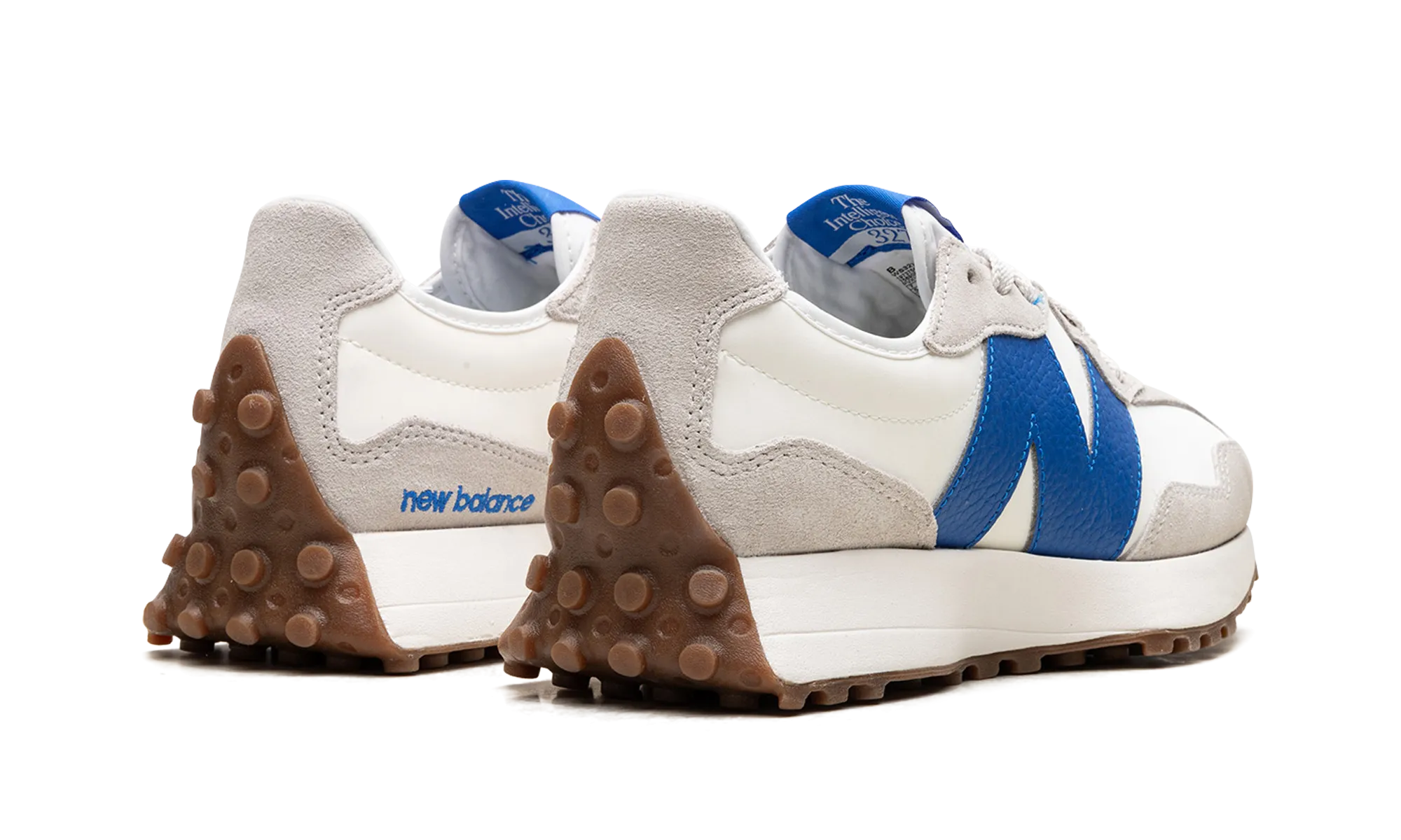 Flat Base Clean Silhouette 327 WMNS "Moonbeam True Blue"