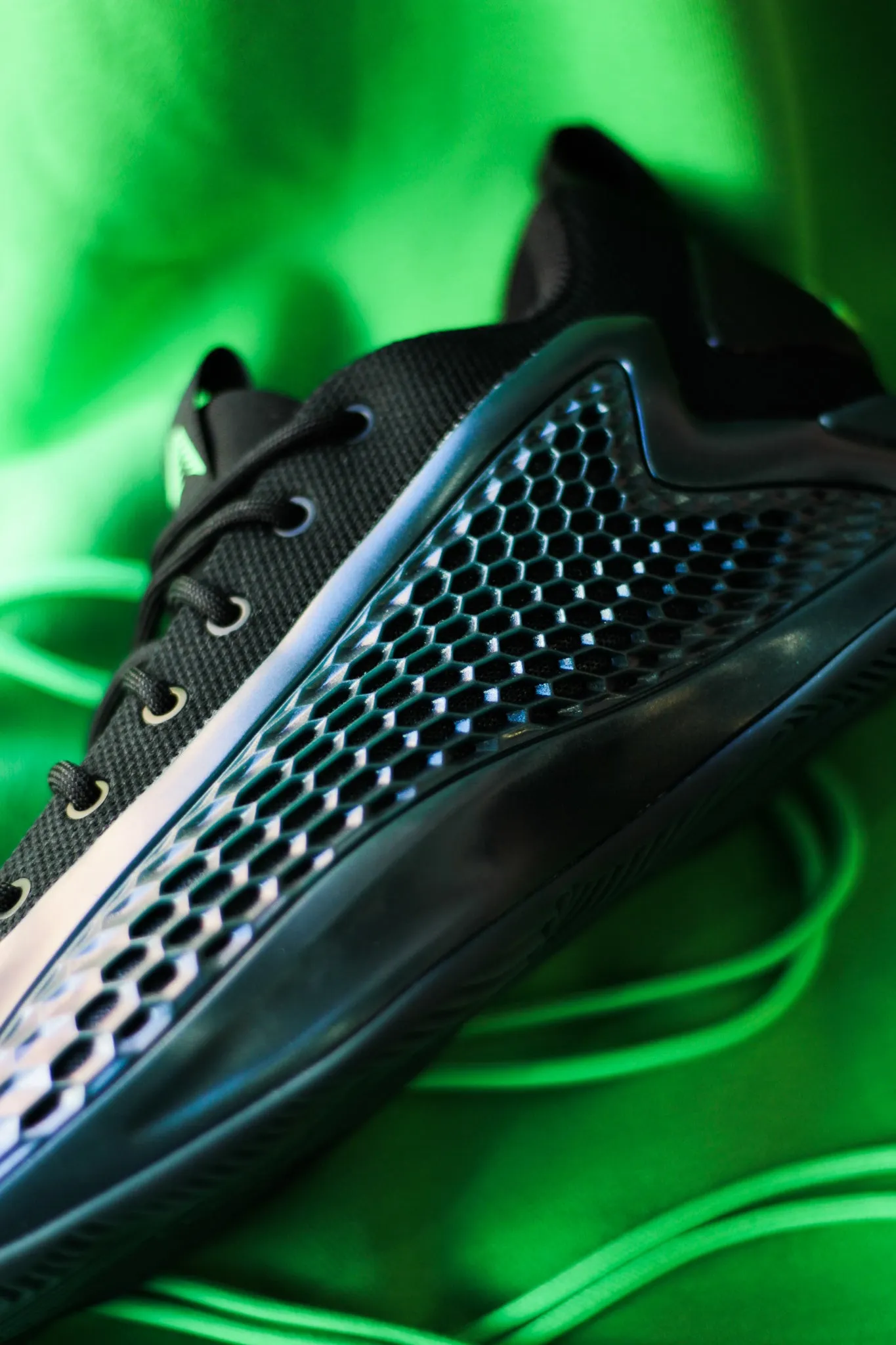 Clear Glow Color Mix Field-Ready ADIDAS AE 1 LOW "ARCTIC NIGHT/CORE BLACK/SCREAMING GREEN"