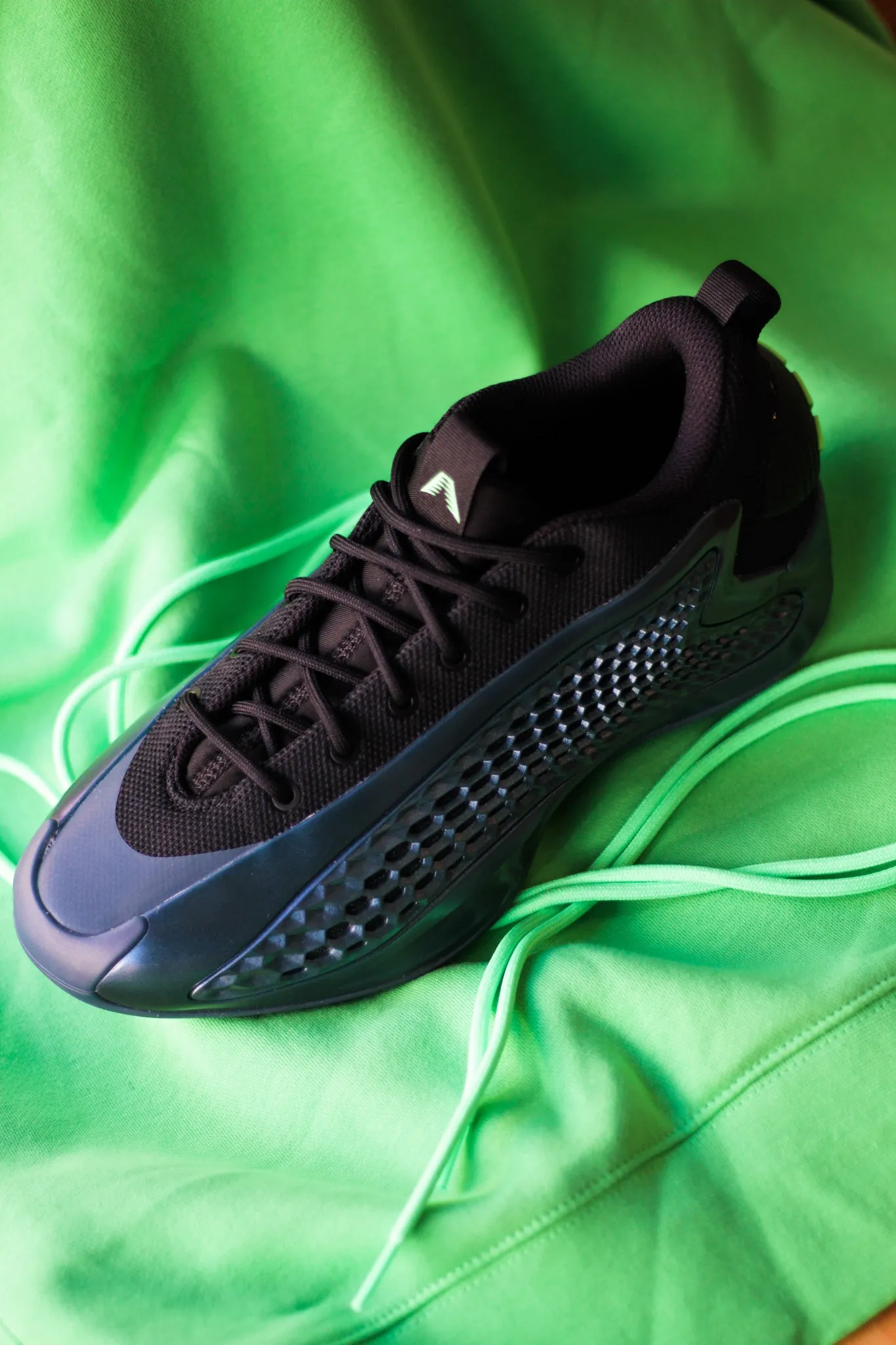 Field-Ready ADIDAS AE 1 LOW "ARCTIC NIGHT/CORE BLACK/SCREAMING GREEN" Dust Free
