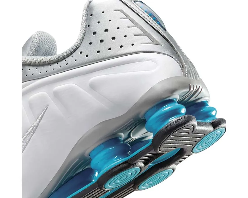 Breathable Shoes ribbon - decorated running wear Nike Shox R4 "Blue Lagoon"