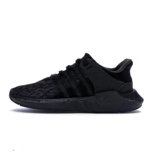Adidas EQT Support 93/17 Triple Black Street Fashioned Suede Finish
