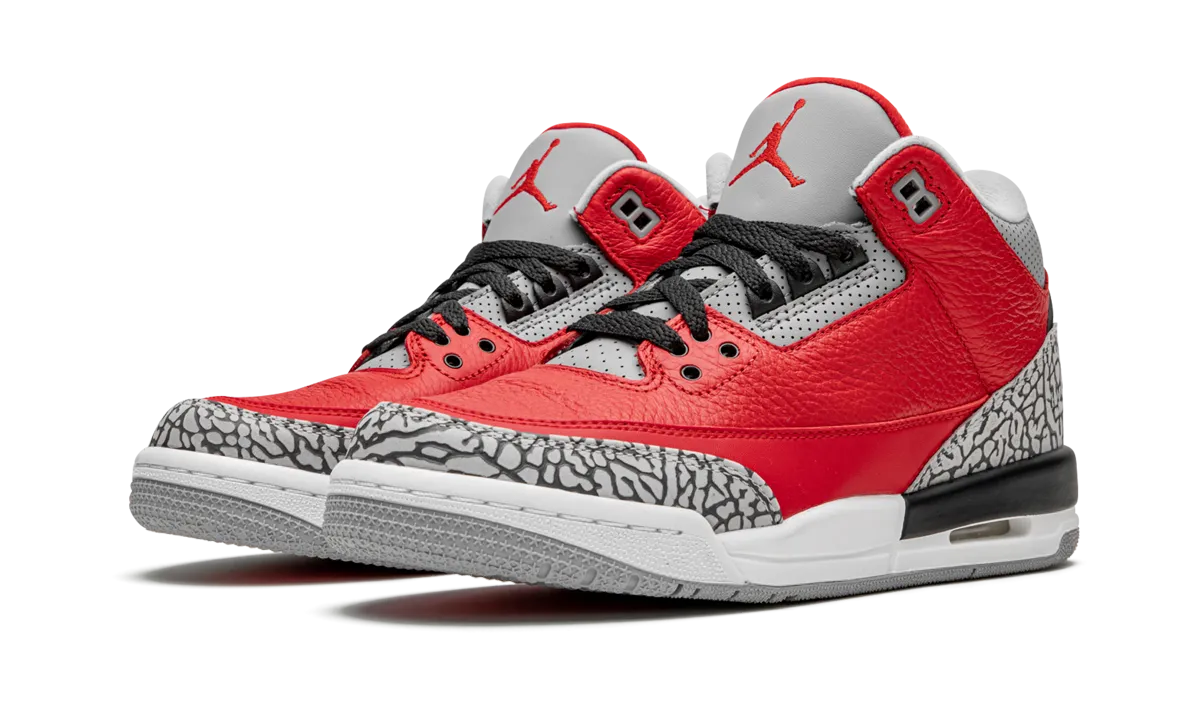 Daylong Use Air Jordan 3 Retro GS "Red Cement/Unite"