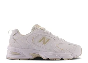 New Balance 530 White Calm Taupe Elastic Sides Balanced Form
