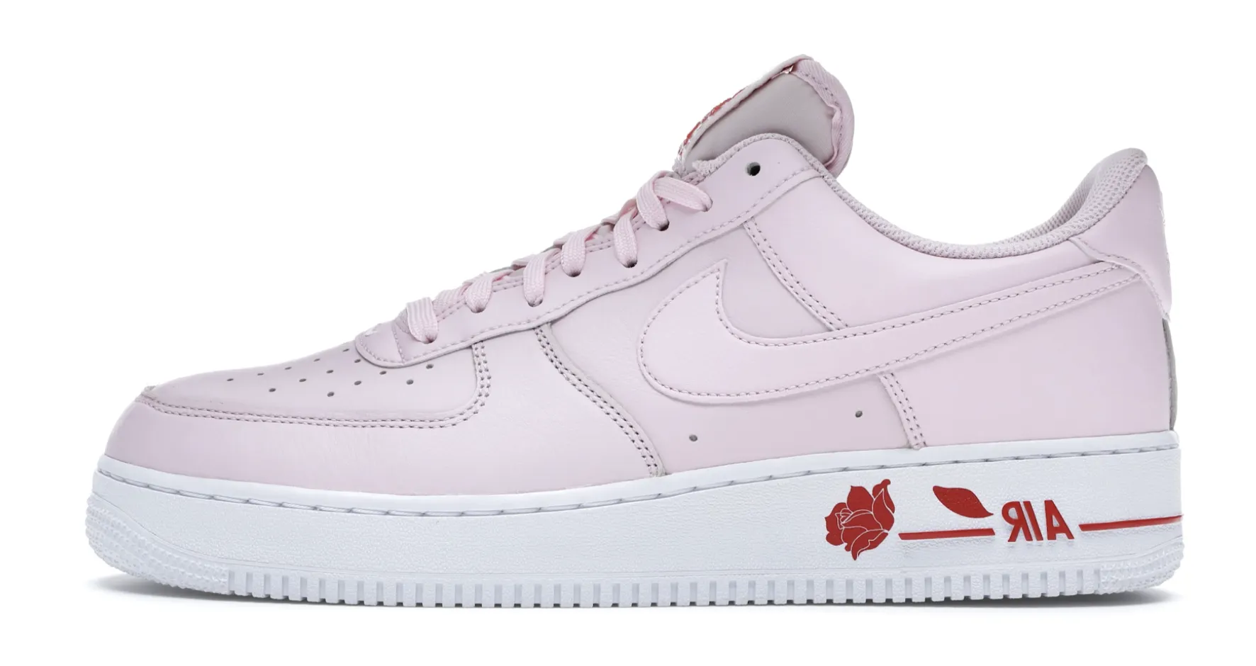 Leather   upper Comfortable Feel Nike AF1 "Pink Rose"