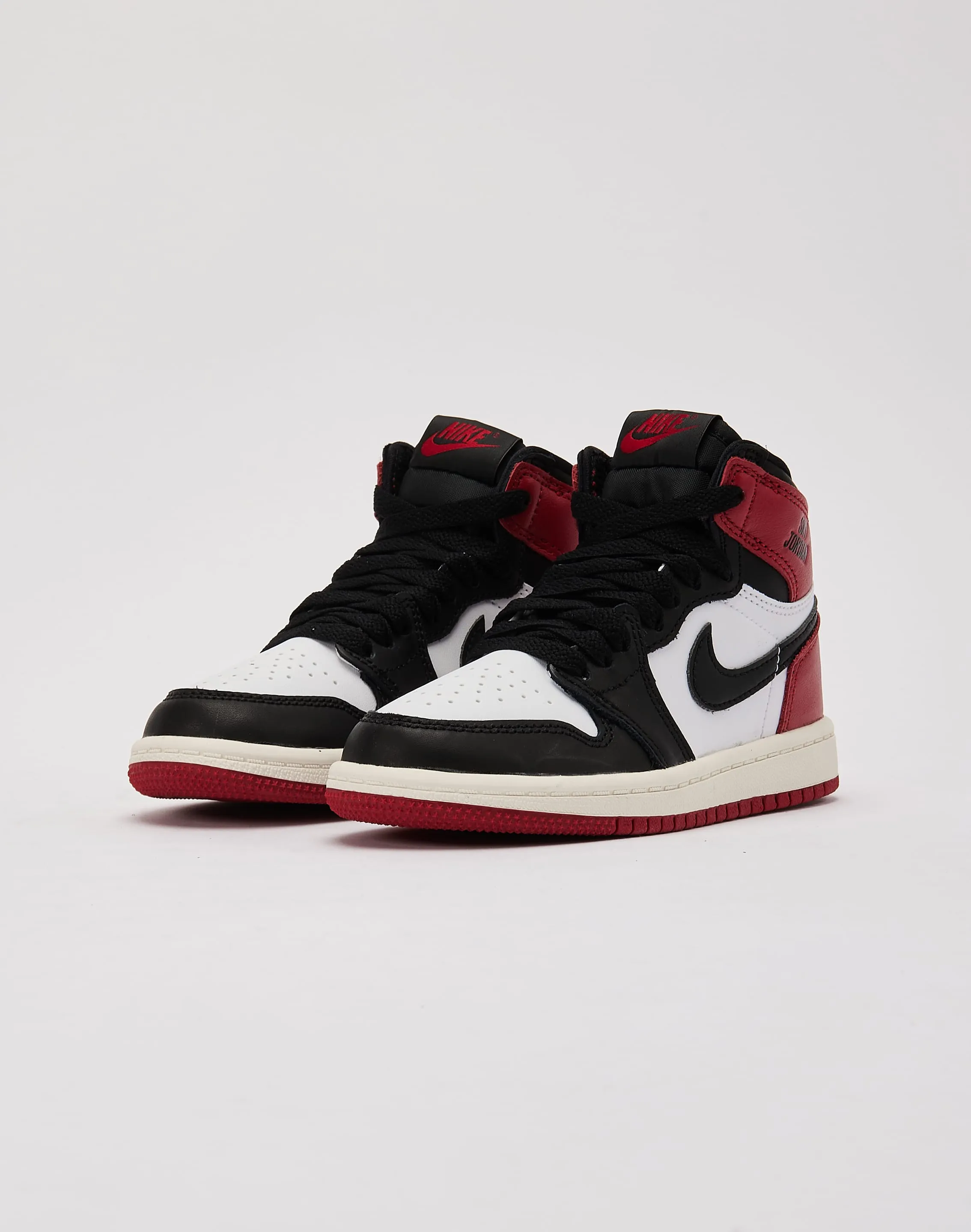 Satin Glow Rain Safe Jordan Air Jordan 1 Retro High OG 'Black Toe Reimagined' Pre-School