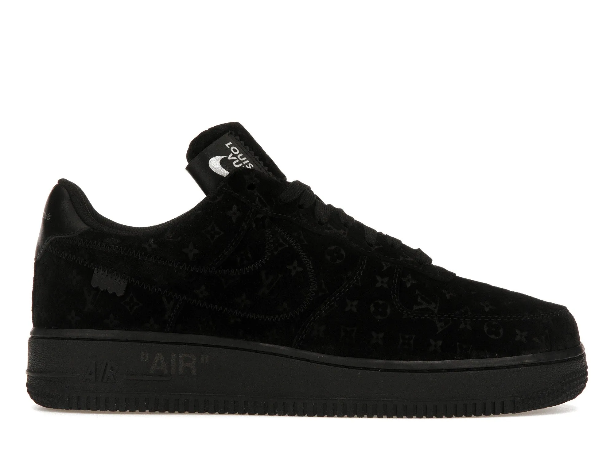 Louis Vuitton Nike Air Force 1 Low By Virgil Abloh Black Airy Mesh