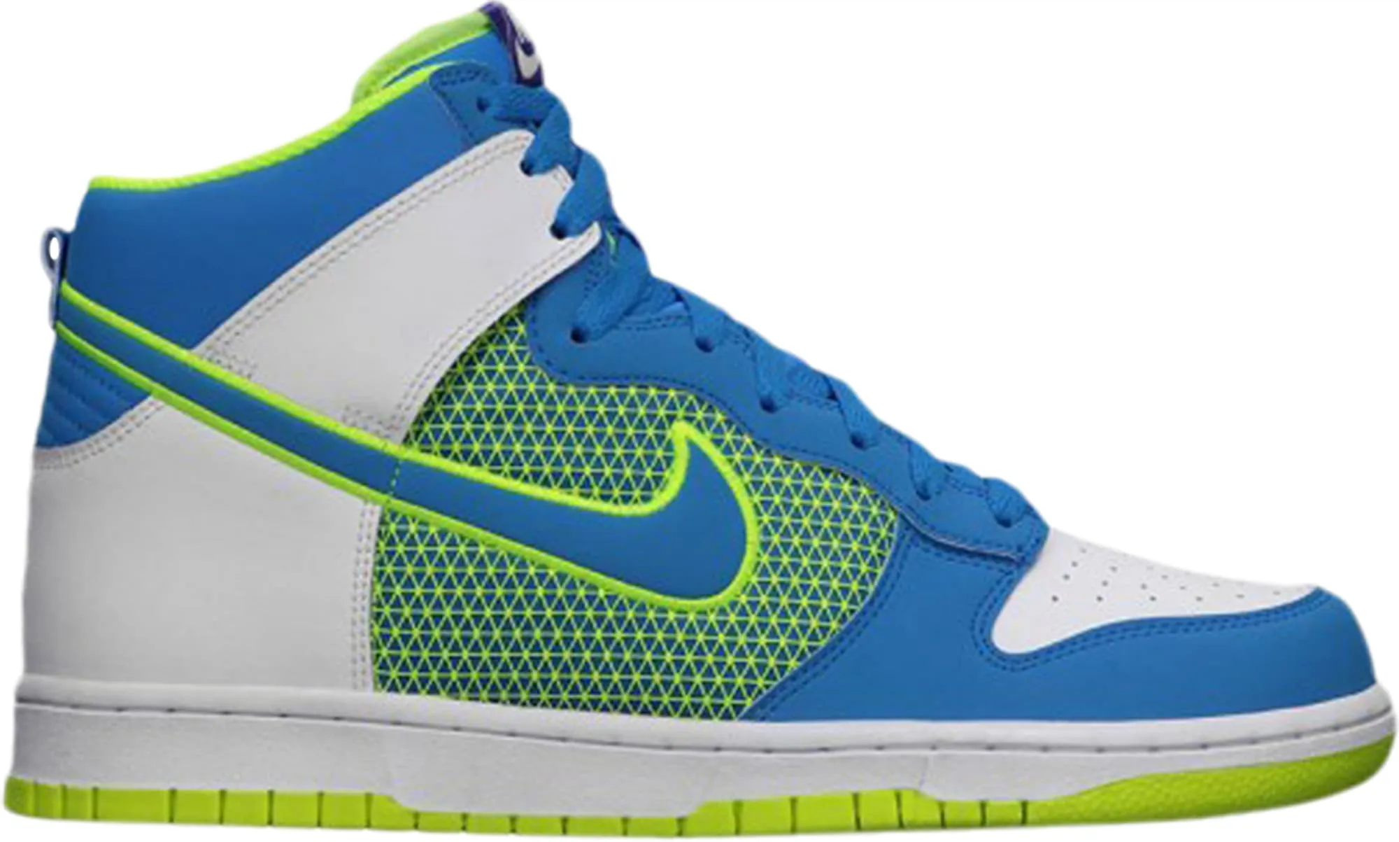 Calm Step Run Around Nike Dunk High Superhero Pack Photo Blue Volt