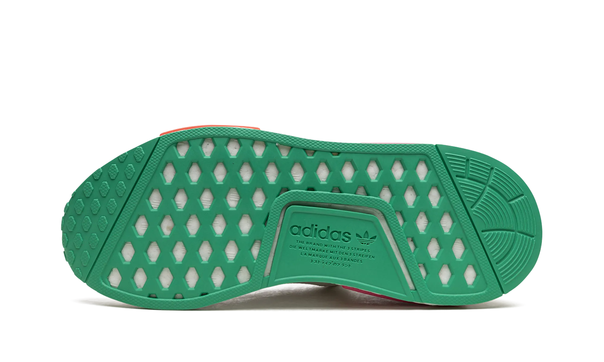 Move Free On The Way NMD R1 WMNS "White Magenta Green"