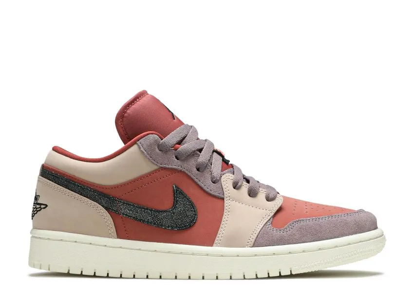 Air Jordan 1 Low Canyon Rust Lace Up Design