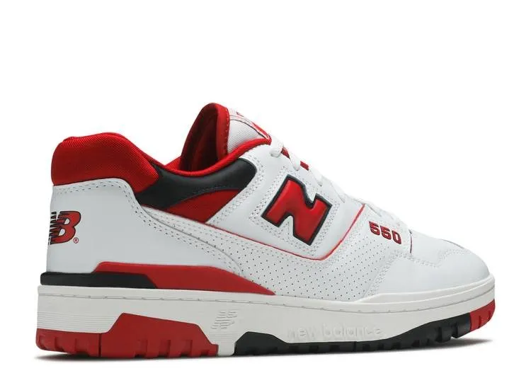 New Balance 550 White Red Urban Lifestyle Walk Comfortably
