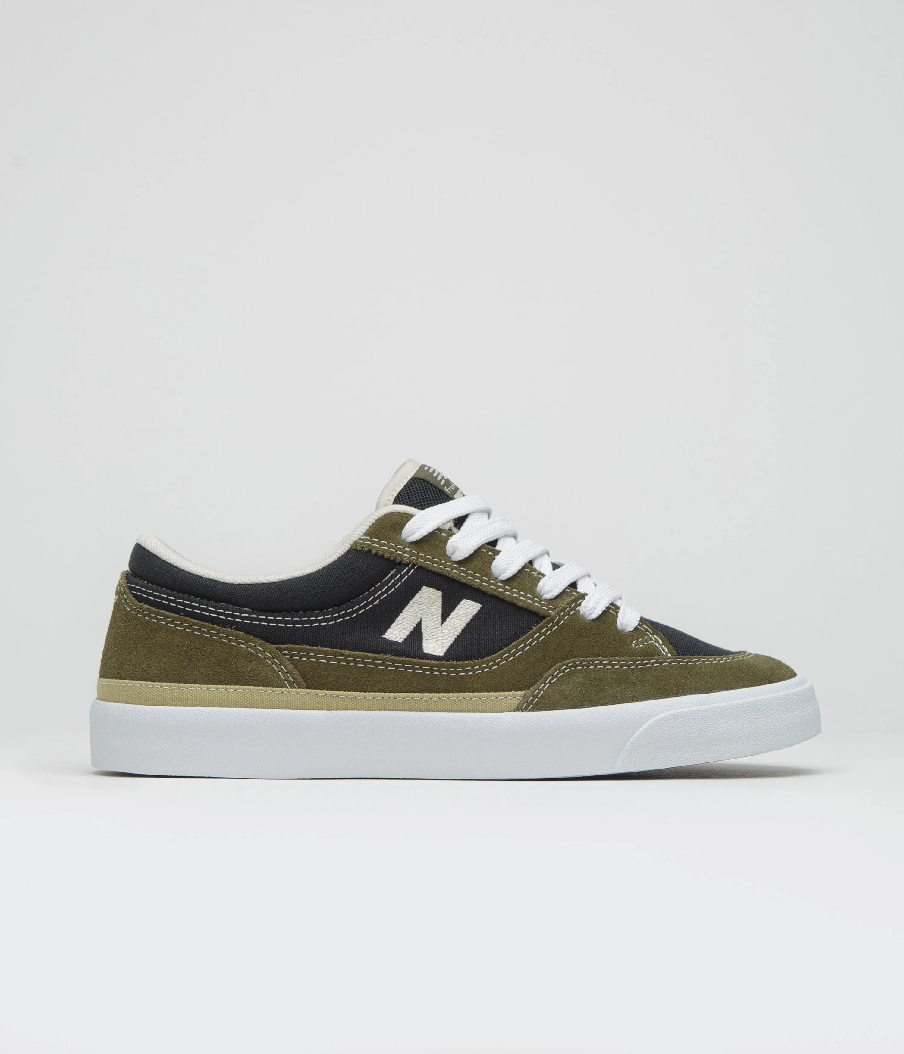 Shock Absorbing Slip On Style New Balance Numeric 417 Franky Villani Shoes - Woodland Pearl-Detail