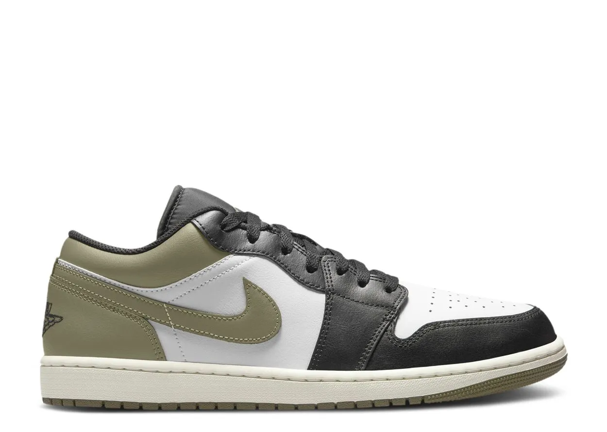 Detachable Insole Air Jordan 1 Low Black Toe Medium Olive