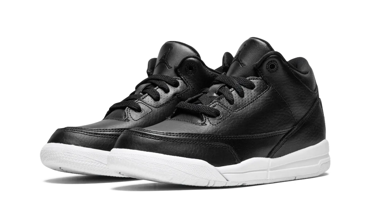 Clear Step School friendly Jordan 3 Retro PS "Black"