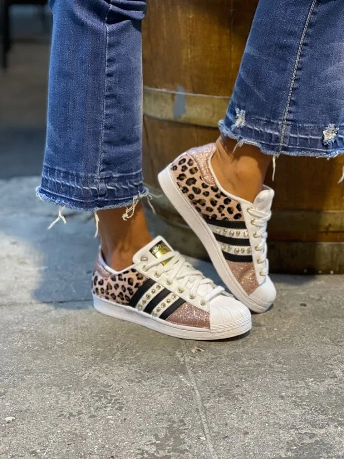 Adidas Superstar Maculate Glitter Pink & Borchie Transit Wear