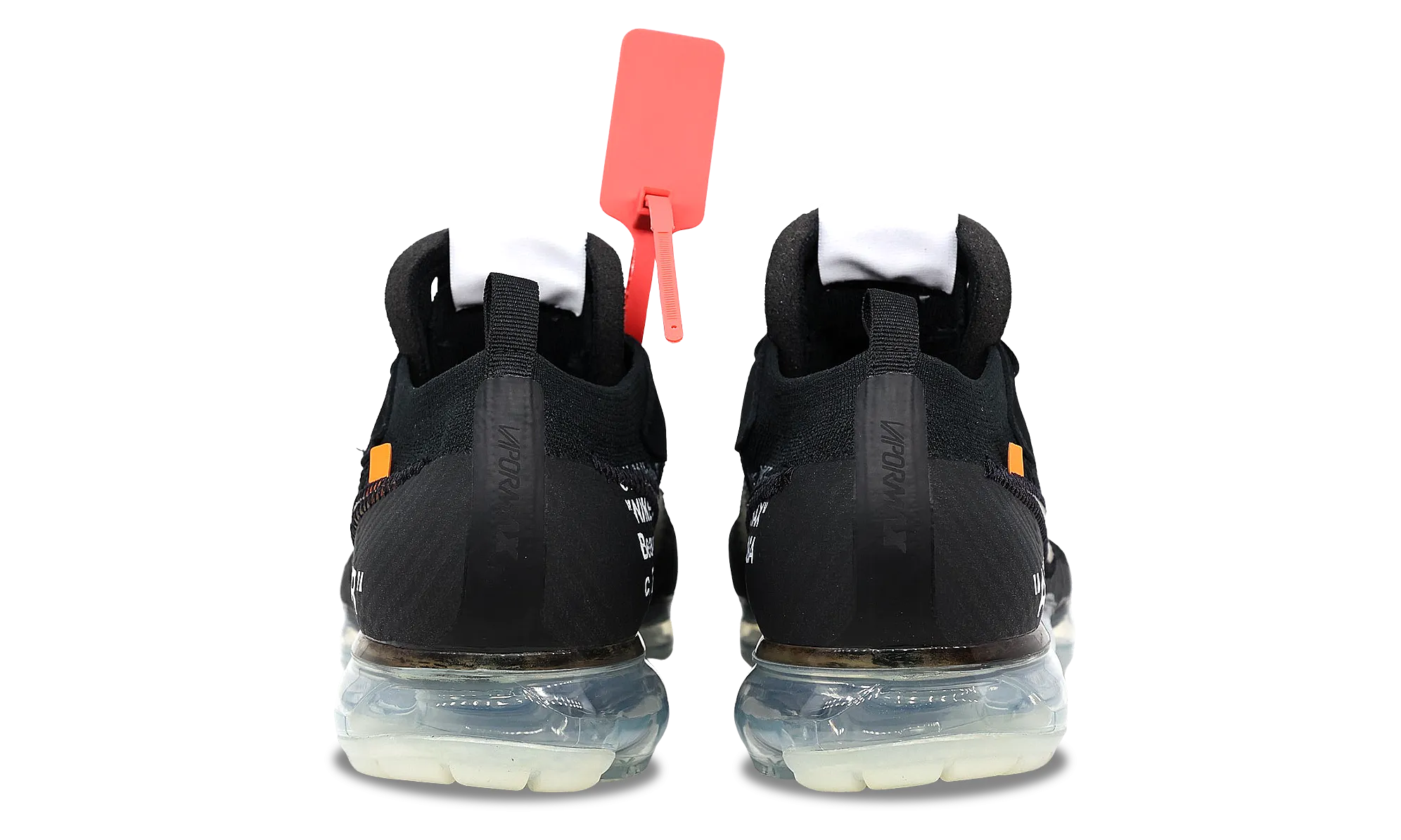 Light Footed RubberOutsole Nike Air VaporMax x OFF-WHITE Part 2 Black (AA3831-002) Men's Size 5-12
