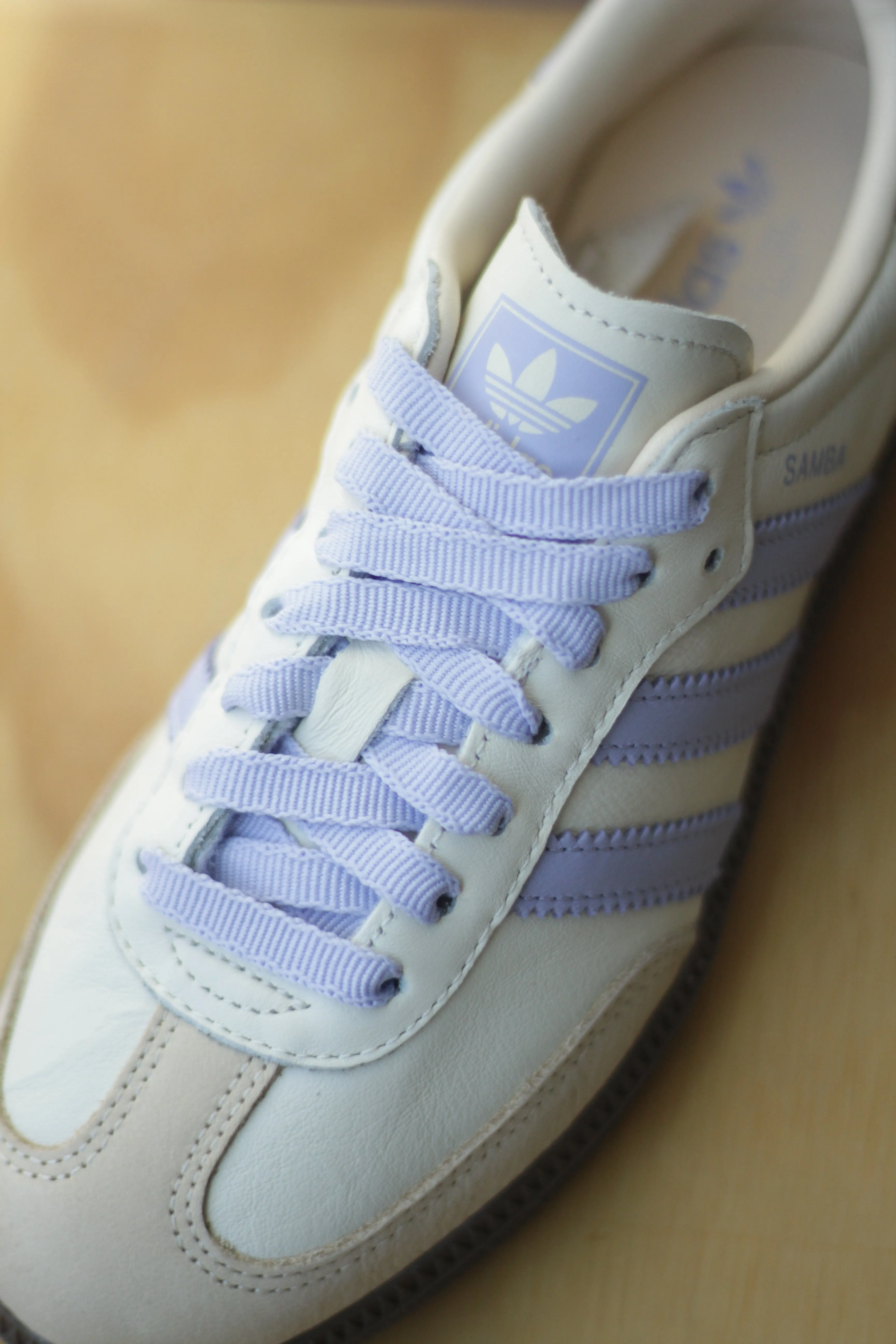 Action Fast Style Goal Crystal-Clear W SAMBA OG "CREAM WHITE/VIOLET TONE"