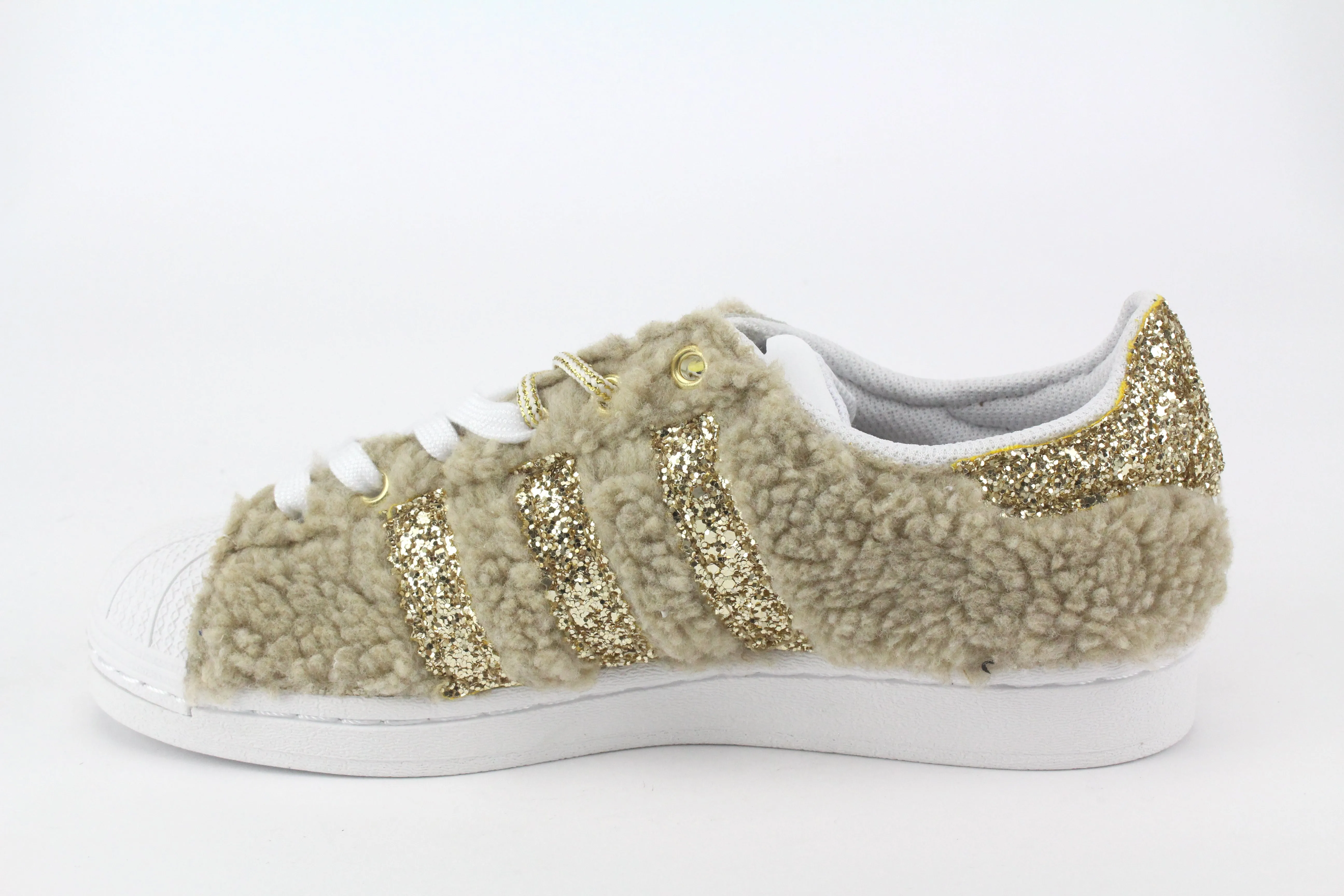 Adidas Superstar Lamb & Glitter Oro Leaf Jog