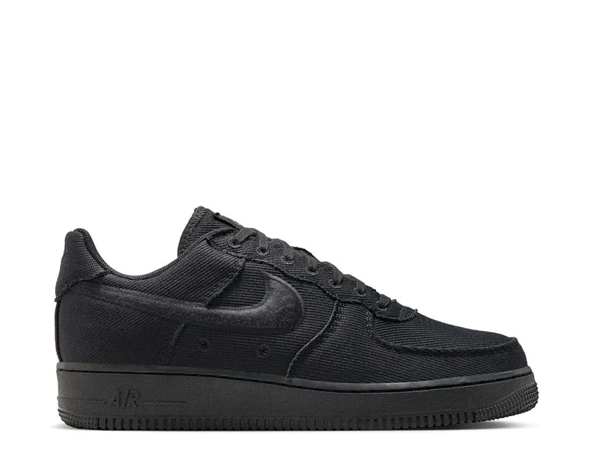 Neutral Tones Nike Air Force 1 Low Canvas "Black"