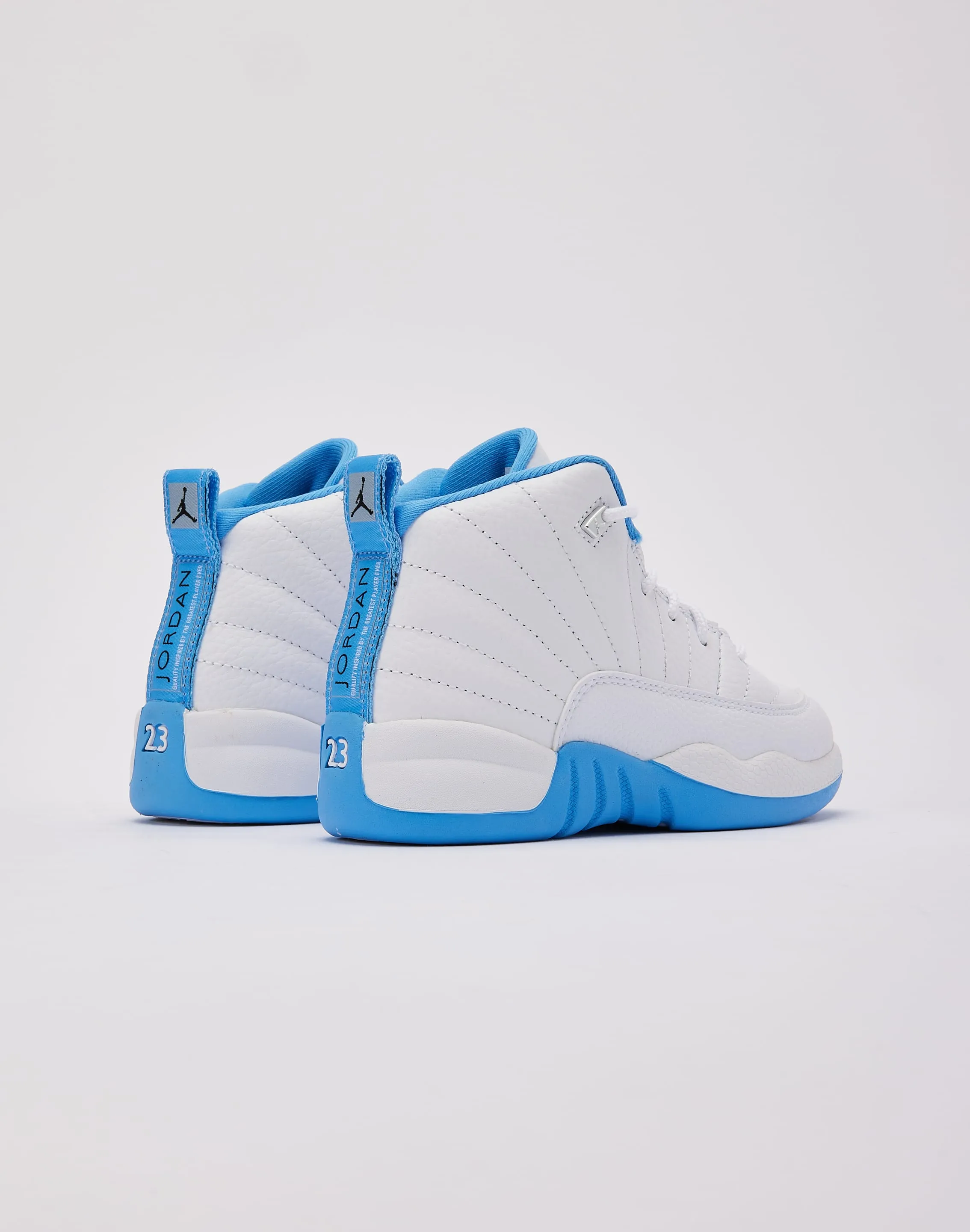 Desert Cool mud proof Jordan Air Jordan 12 Retro 'White and University Blue' Pre-School