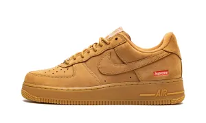 Nike X Supreme AF1 Low "Box Logo" Wheat Reinforced heel Day Wear