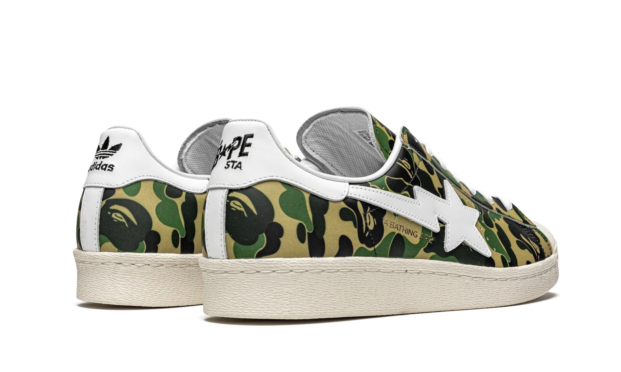 Superstar "BAPE - Green Camo" Foot Shape