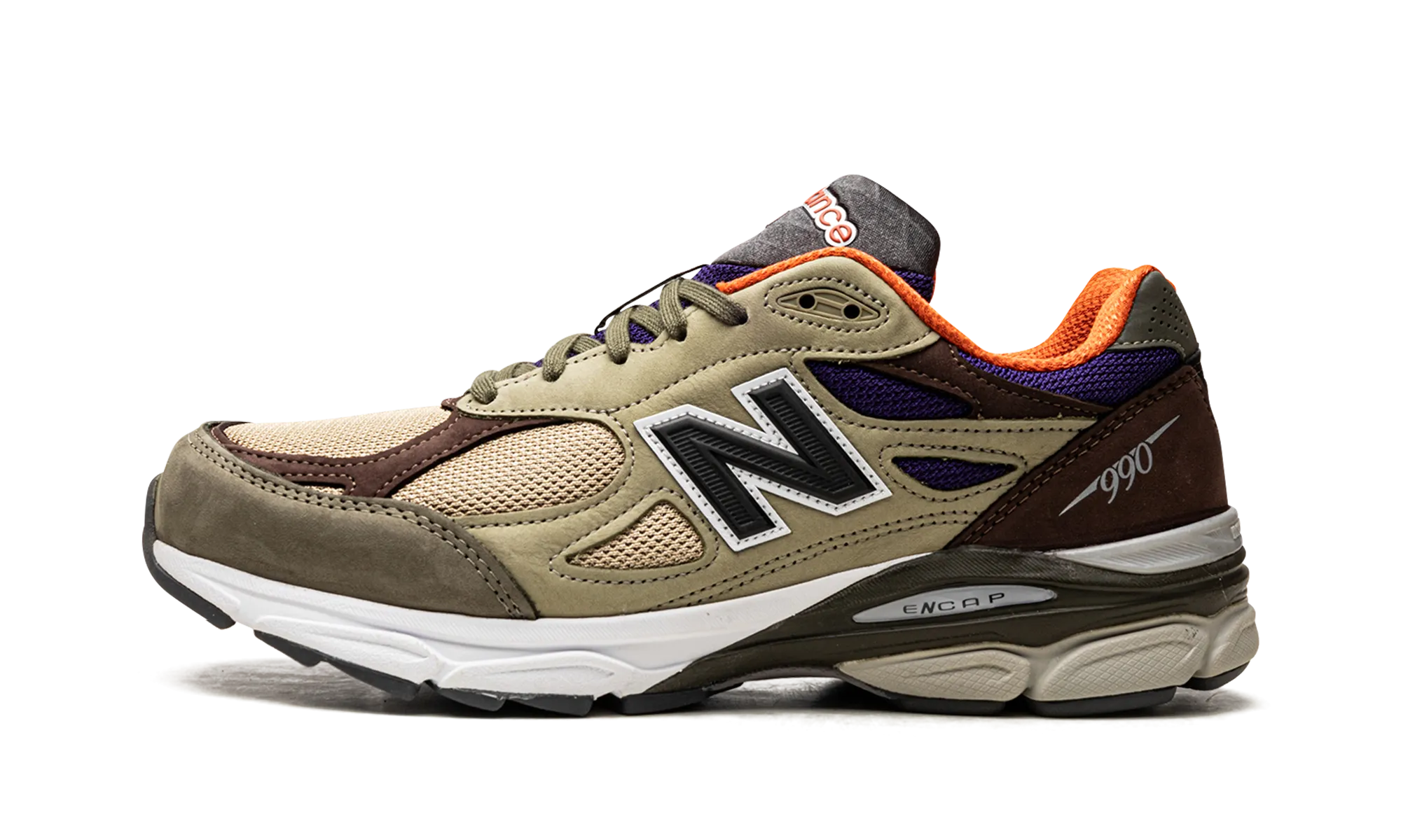 990v3 Made In USA "Teddy Santis - Khaki" Ergonomic Design
