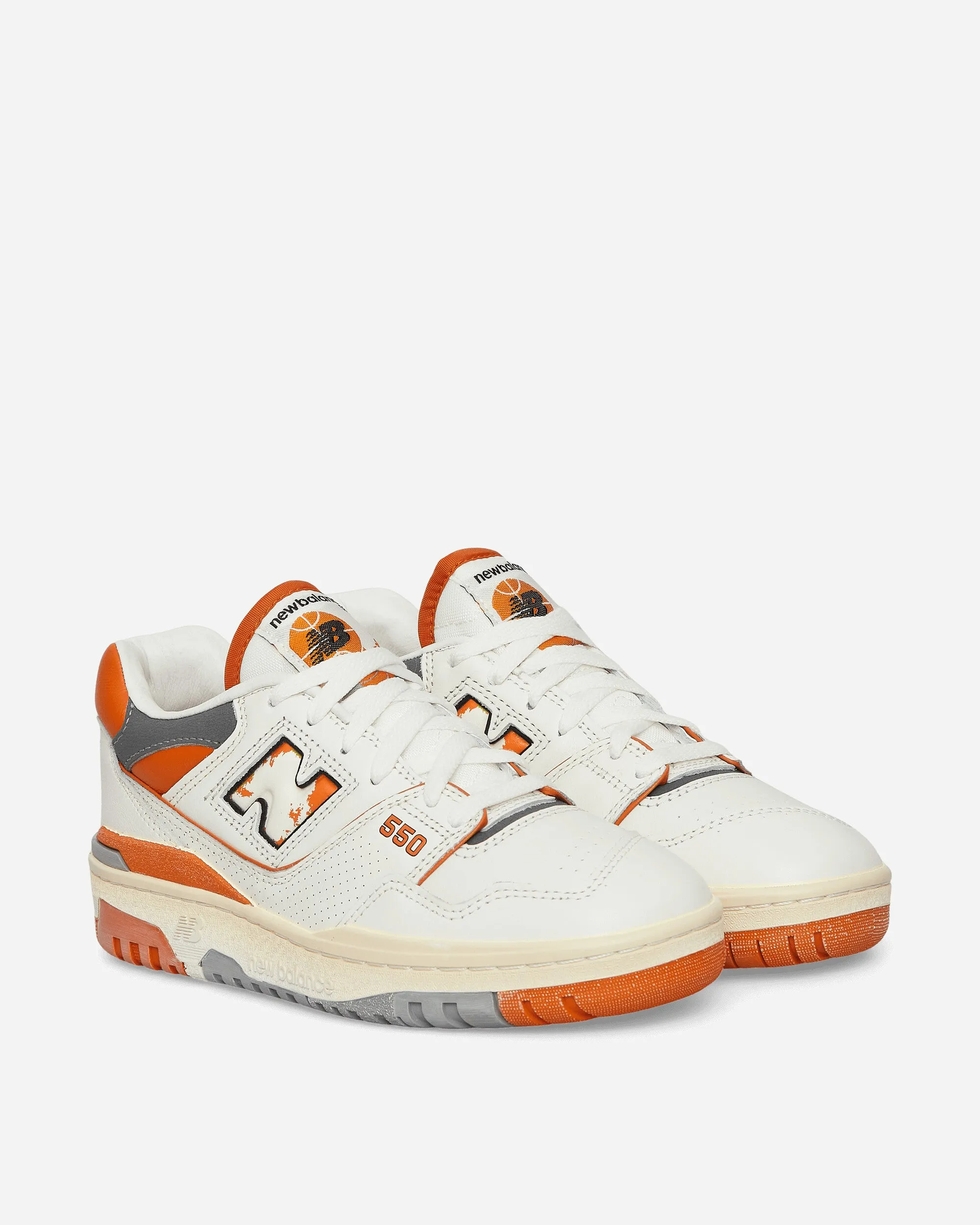 550 Sneakers Sea Salt / Orange Velvet Soft