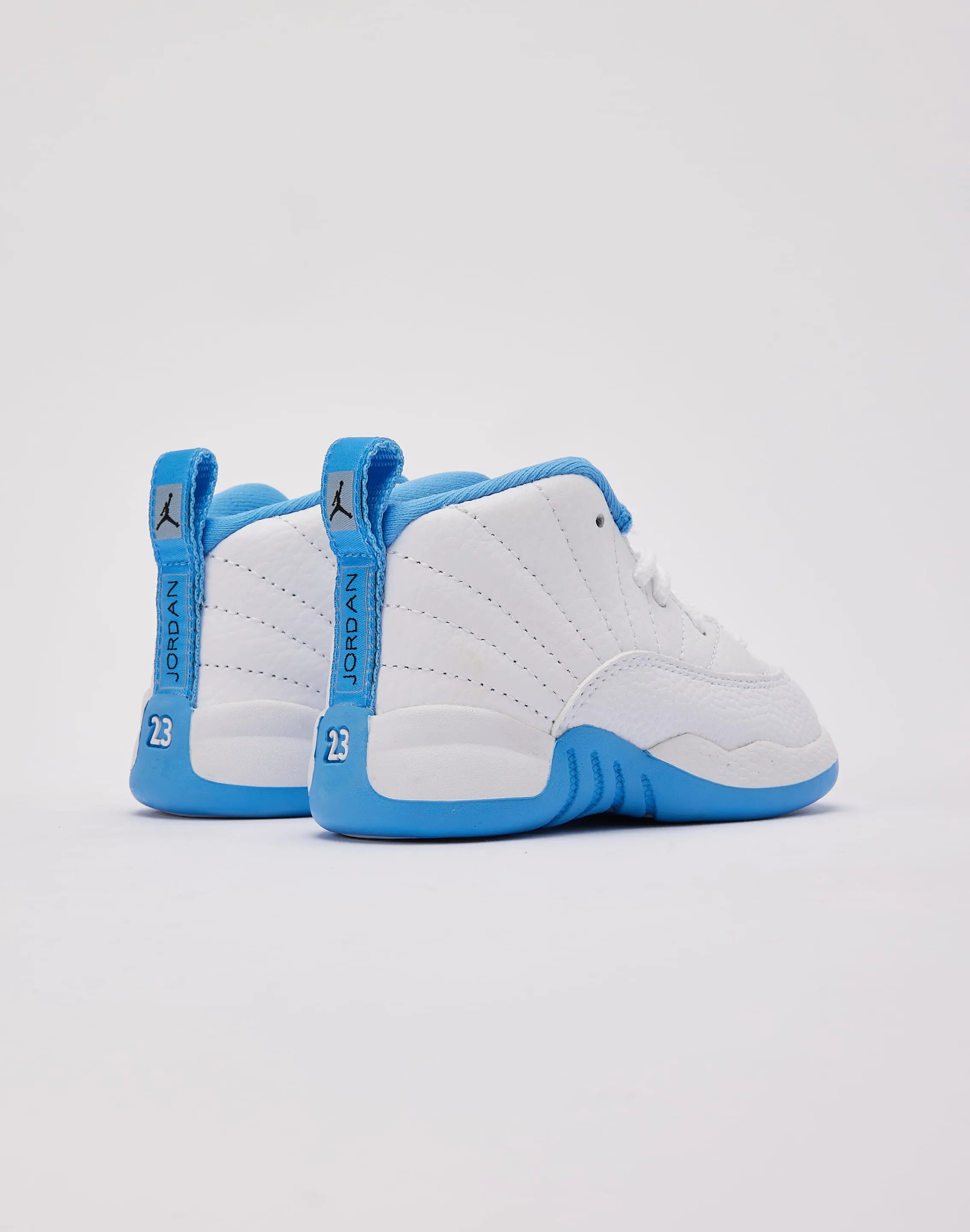 Stretchable Material Winter Warm Jordan Air Jordan 12 Retro 'White and University Blue' Toddler