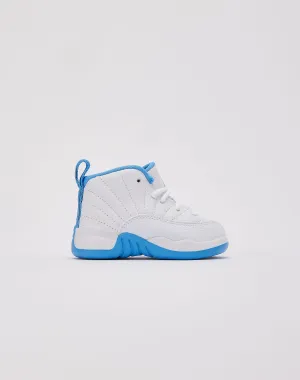 Baby Soft Jordan Air Jordan 12 Retro 'White and University Blue' Toddler