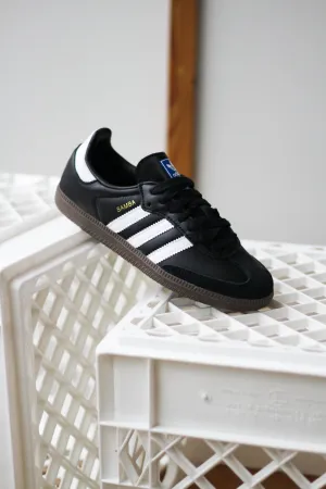 W ADIDAS SAMBA OG "CORE BLACK/CLOUD WHITE/GUM" Air-Vent Balance Fit