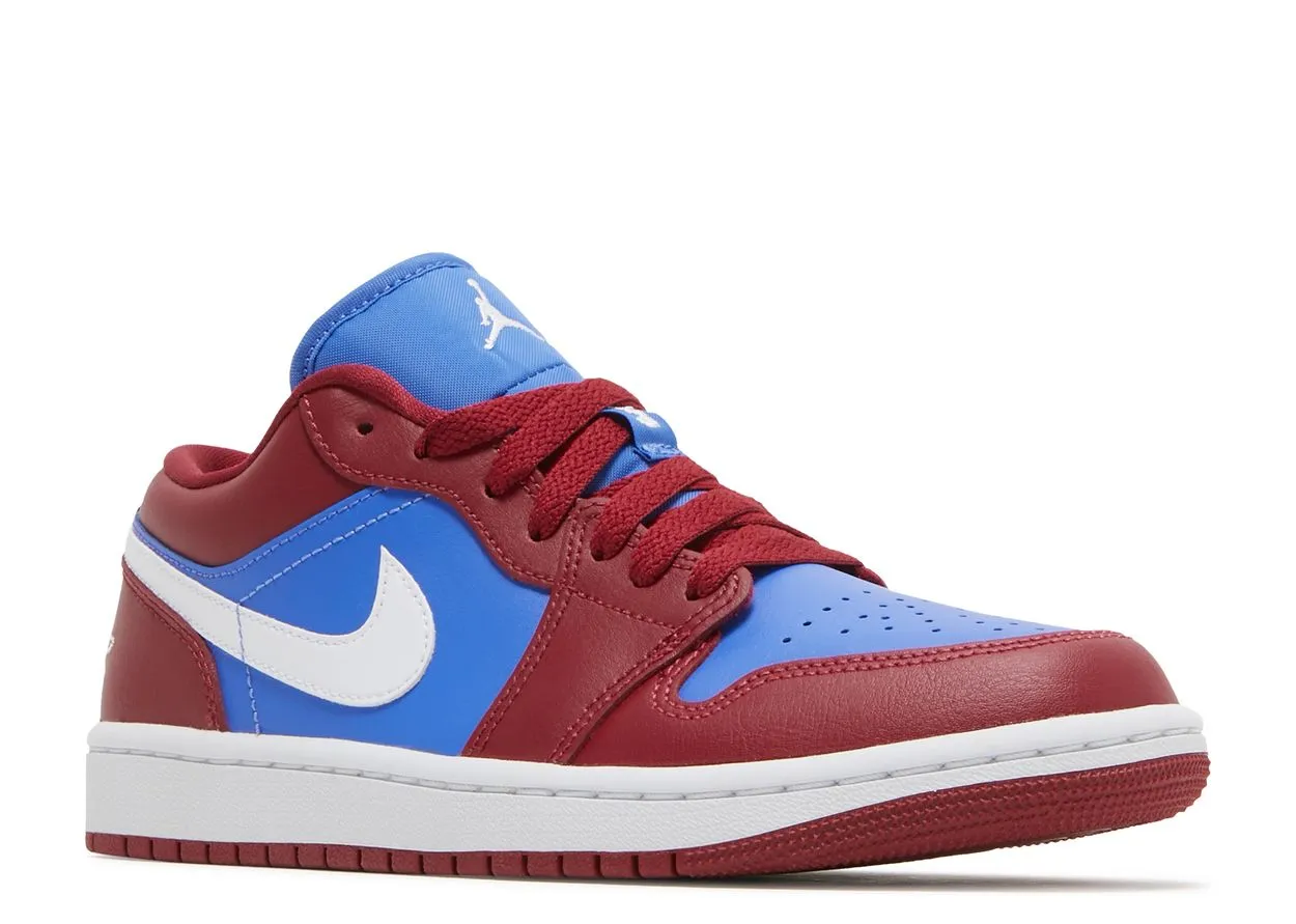 Air Jordan 1 Low Pomegranate Medium Blue Streetwear Look CasualStyle