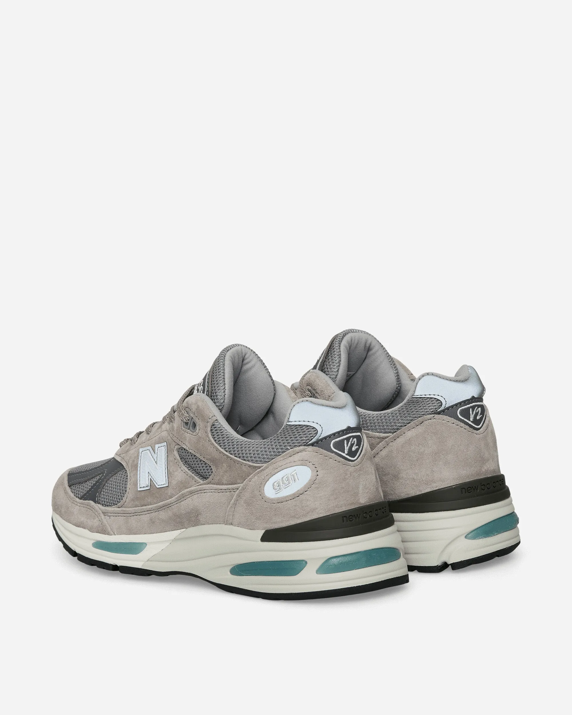 Meadow Glow Made in UK 991v2 Sneakers Dove / Alloy / Silver