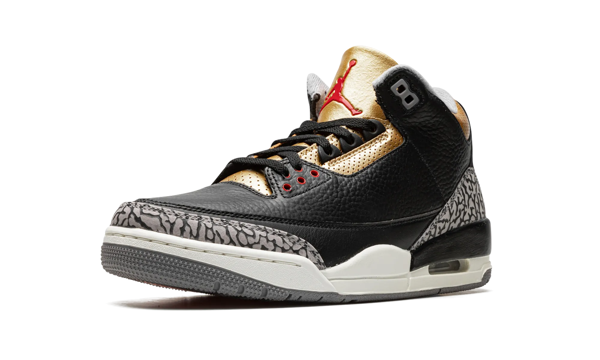 Fun Hike AIR JORDAN 3 WMNS "Black Cement Gold"