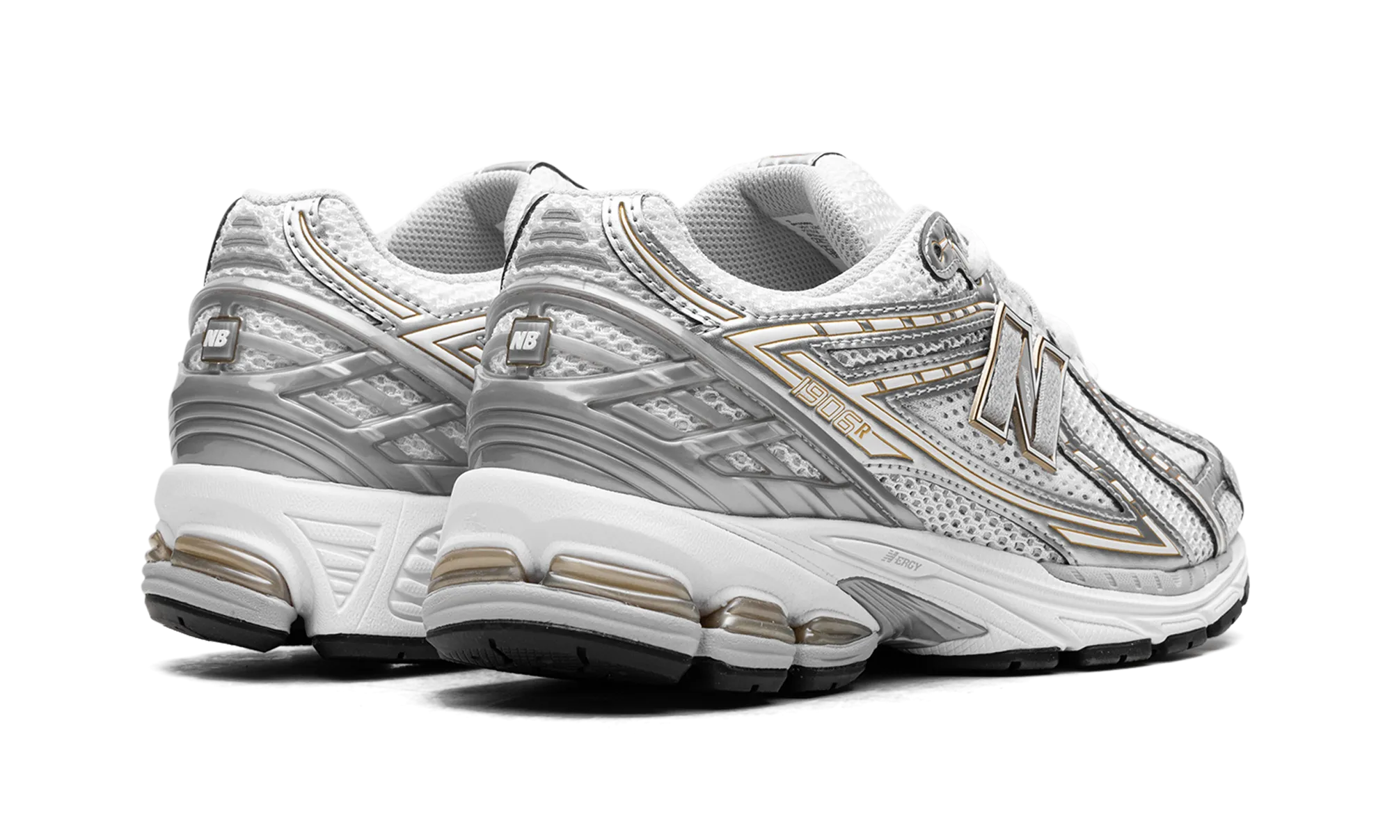 1906R "White Rain Cloud Silver Metallic" Casual Quick Hop