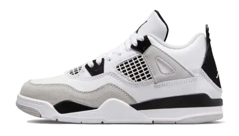 Subtle Form Minimal Build Nike Jordan 4 Retro Military Black PS (BQ7669-111) Preschool Size 11C-3Y