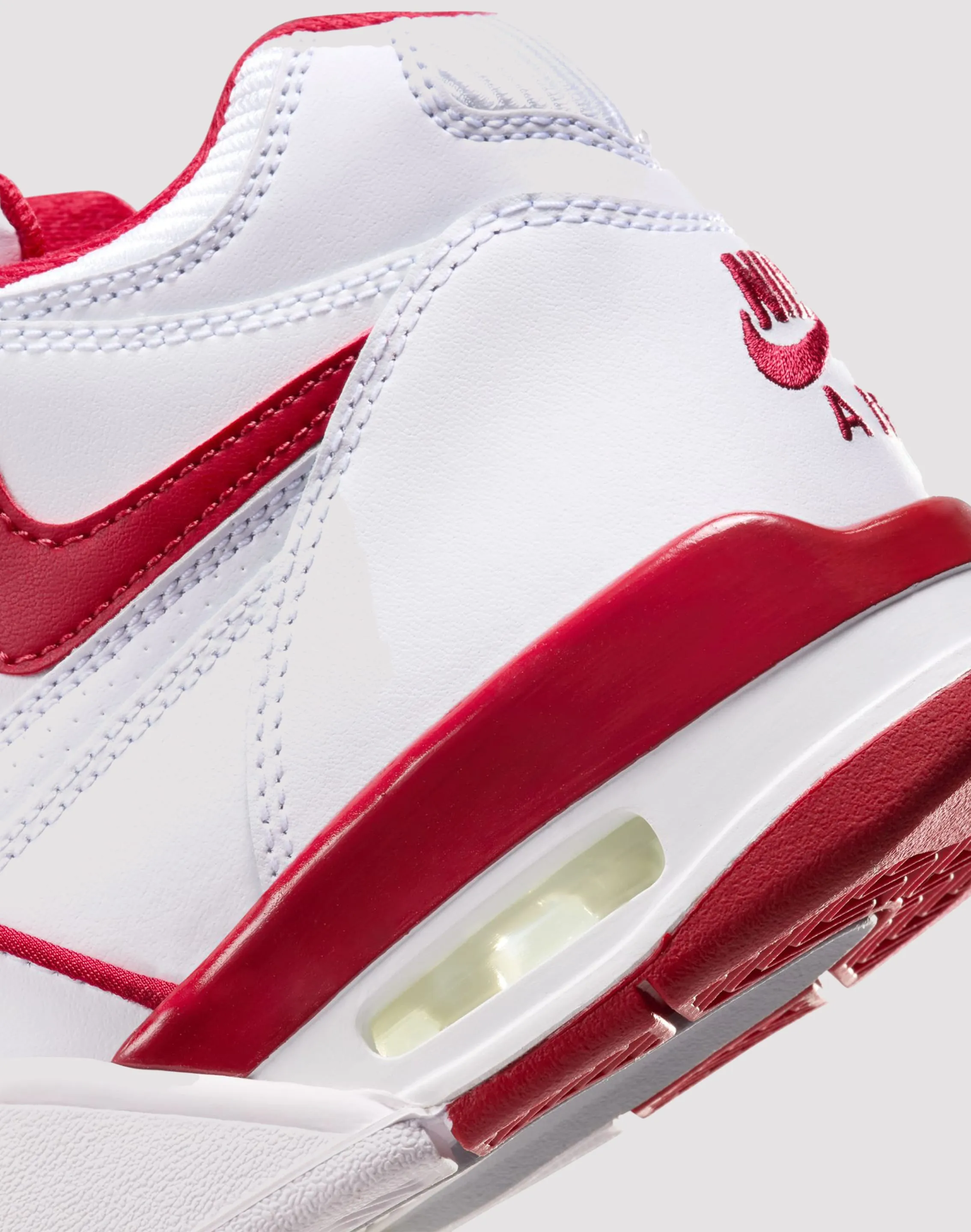 Jordan Air Flight 89 "White/Varsity Red/Wolf Grey" Grade School Boys' Kind Step
