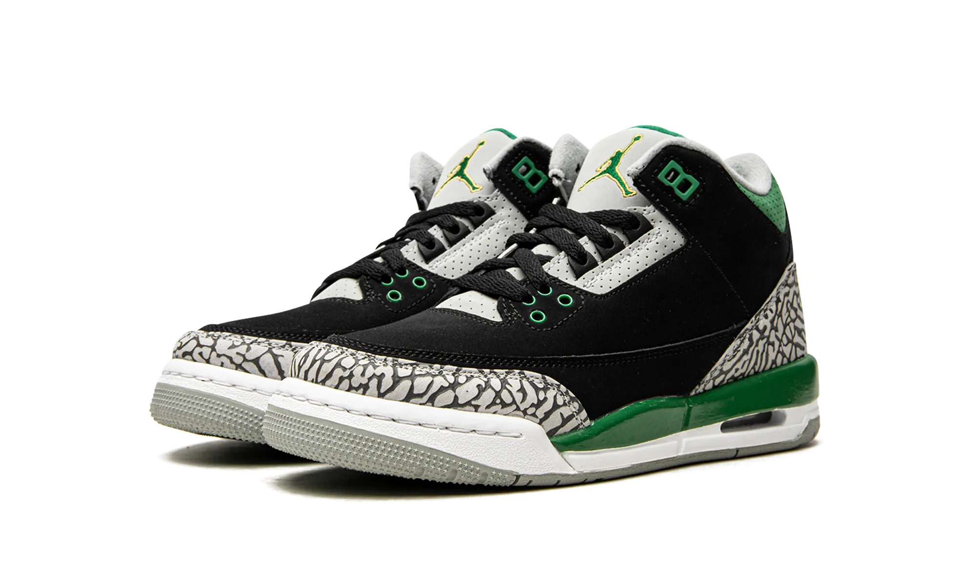 Refined Mood Practical Style Air Jordan 3 Retro GS "Pine Green"